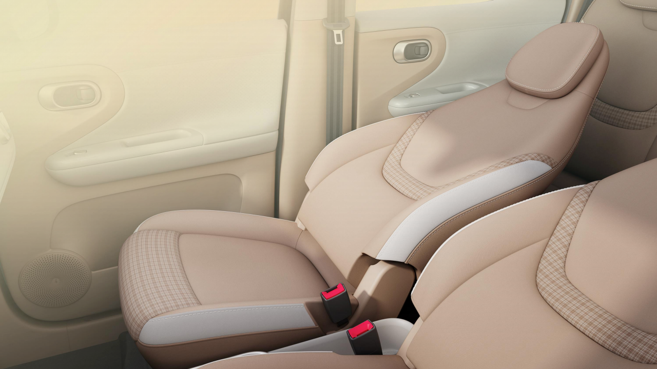Brown and White Plaid Fun Seats